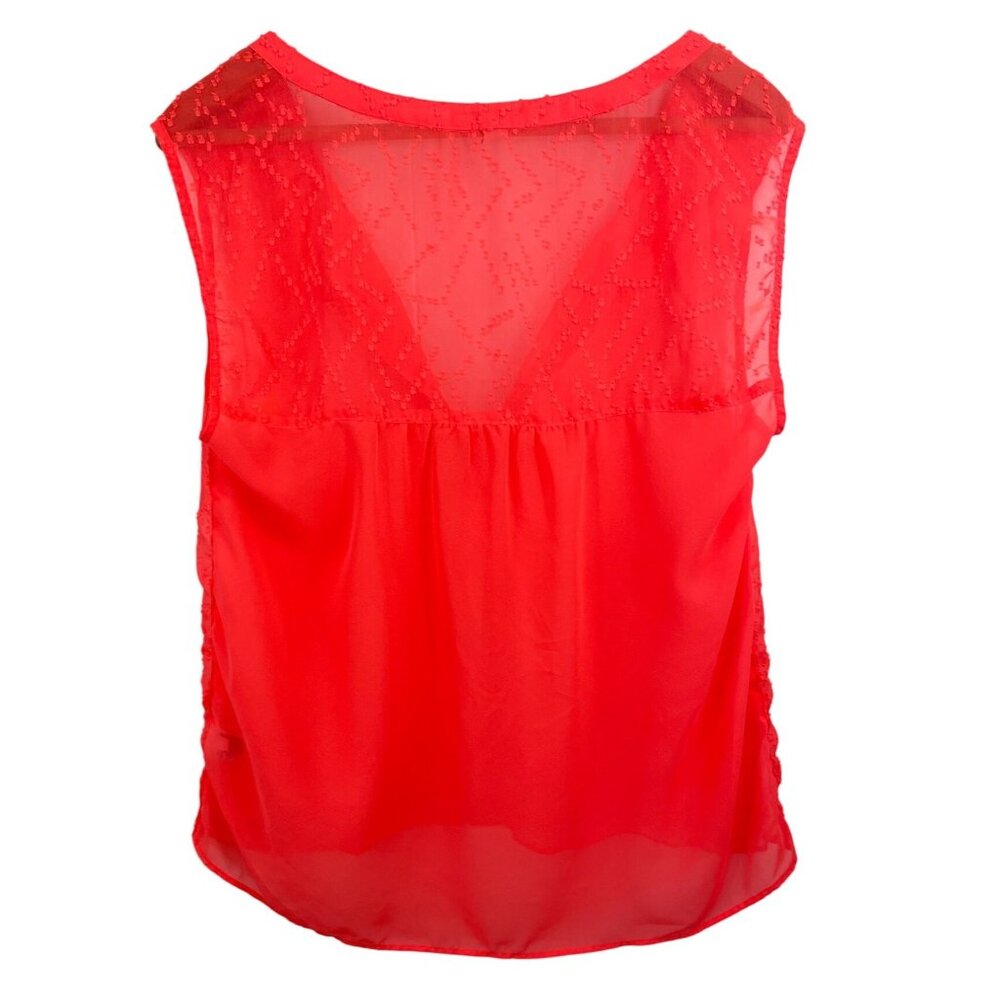 American Eagle Outfitters Coral Sheer Tank Women Size Medium - Picture 2 of 7